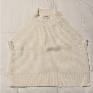 Wilfred Cream Knit Sleeveless Top